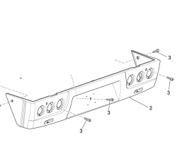 Rear bumper Big deck and Tipper
